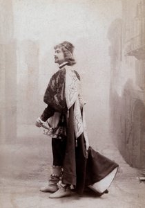 Franse komiek Dauvillier, ca. 1900, foto door Eugene Pirou