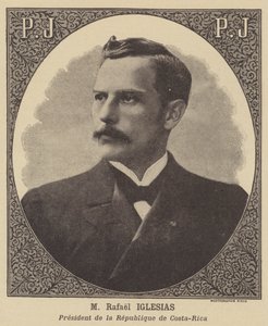 Rafael Iglesias, president van de Republiek Costa Rica door Eugene Pirou