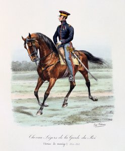 Chevau-Légers de la Garde du Roi, Tenue de Manège, 1814-15 door Eugene Titeux