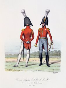 Chevau-Légers de la Garde du Roi, Tenue de Société en Petite Tenue, 1814-15 door Eugene Titeux