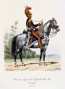 Chevau-Légers de la Garde du Roi, Trompetter, 1814-15
