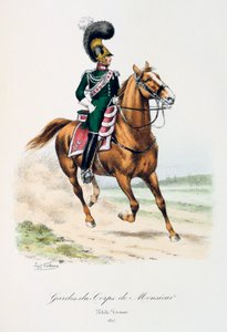 Gardes-du-Corps de Monsieur, Petite Tenue, 1815 door Eugene Titeux