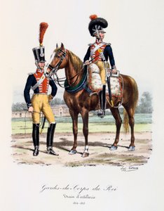 Gardes-du-Corps de Roi, Artillerietrein door Eugene Titeux