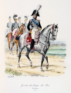 Gardes-du-Corps de Roi, Kapitein, 1820 door Eugene Titeux
