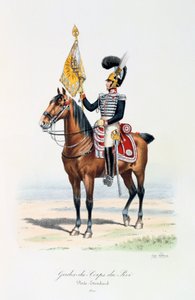 Gardes-du-Corps de Roi, Vaandeldrager door Eugene Titeux