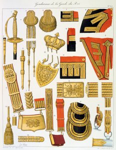 Gendarmes de la Garde du Roi, Insignia door Eugene Titeux