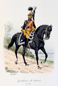 Gendarmes des Chasses, 1815-30 door Eugene Titeux