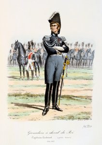 Grenadiers à Cheval du Roi, Kapitein-Luitenant 1814-15 door Eugene Titeux