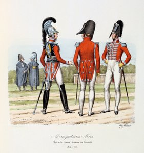 Mousquetaires Noirs, Grande Tenue en Tenue de Société, 1814-15