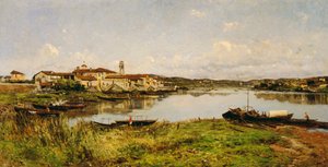 Uitzicht op Sesto Circalende, ca. 1885