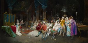 De Tovenaar in het Paleis door Eugenio Lucas Villaamil