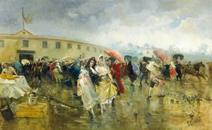 Buiten de Plaza de Toros, Madrid, 1897