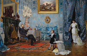 De Fabricci familie, ca 1880 door Eugenio Scomparini