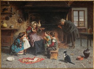 Bij de grootmoeder door Eugenio Zampighi