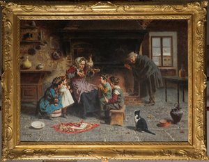 Bij de grootmoeder door Eugenio Zampighi