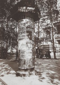 Colonne-St. Sulpice door Eugène Atget