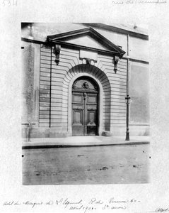 Hotel du Grand Veneur in Parijs, 60 rue de Turenne, 1901 door Eugène Atget