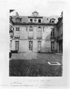 Hotel du Grand Veneur in Parijs, 60 rue de Turenne, 1901 door Eugène Atget
