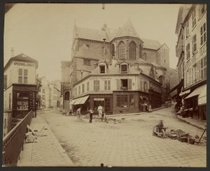 Pontoise, kerk Saint-Maclou, 12e tot 16e eeuw door Eugène Atget