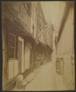Rouen, Impasse des Hauts-Mariages door Eugène Atget