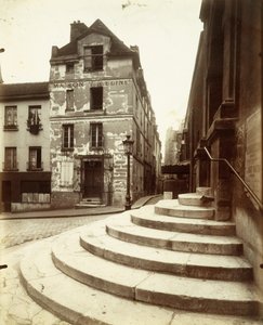 Rue de la Montagne-Sainte-Geneviève uit de serie De Kunst van Oud Parijs