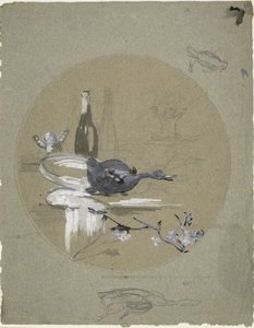 Ontwerp voor een Chinees bord door Eugène Carrière