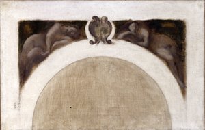Schets voor de Salon des Sciences van het Stadhuis van Parijs: Le Magnétisme - La Mécanique, tussen 1889 en 1891
