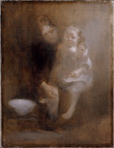 Het voetbad door Eugène Carrière