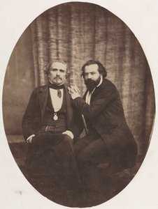 Portret van de Acteur Pierre Bocage en Vriend door Eugène Colliau