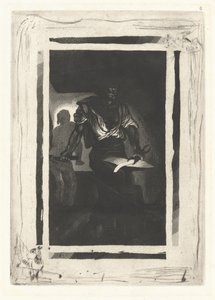 Een Smid door Eugène Delacroix