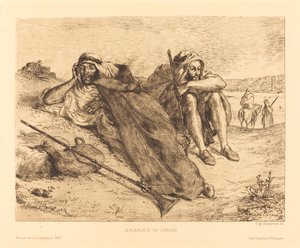 Arabieren van Oran door Eugène Delacroix