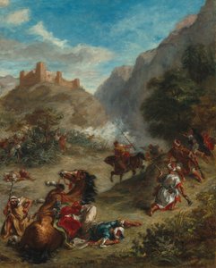 Arabieren in Gevecht in de Bergen