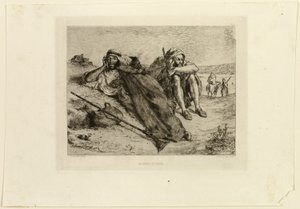 Arabieren van Oran door Eugène Delacroix