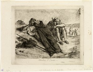 Arabieren van Oran door Eugène Delacroix