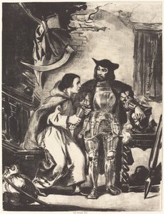 Broeder Martin met Goetz door Eugène Delacroix
