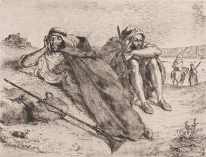 Deens: Arabieren uit Oran door Eugène Delacroix
