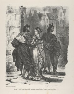 Faust probeert Marguerite te verleiden Goethe, Faust, 1825-27
