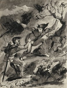 Faust en Mephistopheles op de Blocksberg