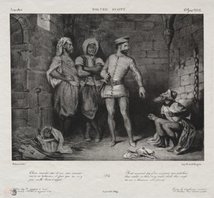 Fronte-Boeuf en de Jood door Eugène Delacroix