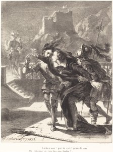 Hamlet wil de geest van zijn vader volgen Act I, Scene IV