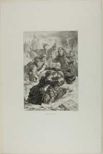 Hamlet en Laertes in Ophelia