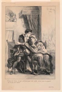 Illustratie voor Hamlet: Hamlet en de Koningin (III,4)