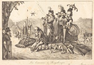 De rivierkreeften in Longchamps door Eugène Delacroix