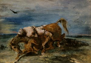 Mazeppa op het stervende paard, 1824