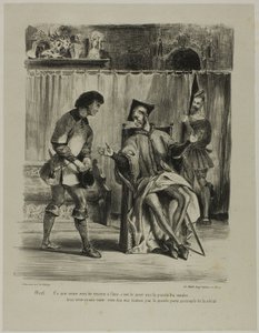 Mephistopheles ontvangt de student, uit Faust