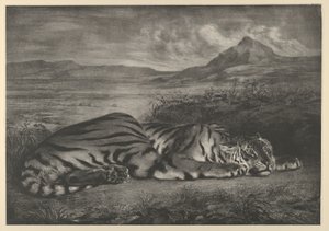 Koninklijke tijger, 1829 door Eugène Delacroix