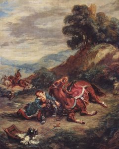 De dood van Lara door Eugène Delacroix