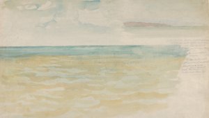 De zee bij Dieppe, ca. 1852-54 door Eugène Delacroix