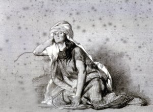 Berbervrouw in de Sahel