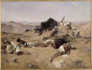 Le Pays de la Soif, 1860s door Eugène Fromentin